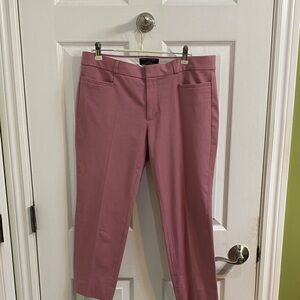 Banana Republic Sloan Crop Size 8P Foxglove Pink Pants Trousers Office Feminine